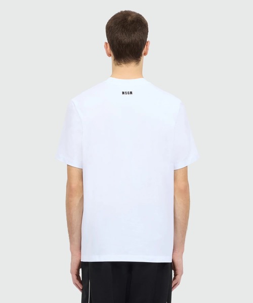 MSGM(エムエスジーエム)の「TheMwave エンブロイダリー Tシャツ(Tシャツ/カットソー・メンズ・ブラック/ホワイト/ローズ・L/XL/M/S)」の12枚目の写真