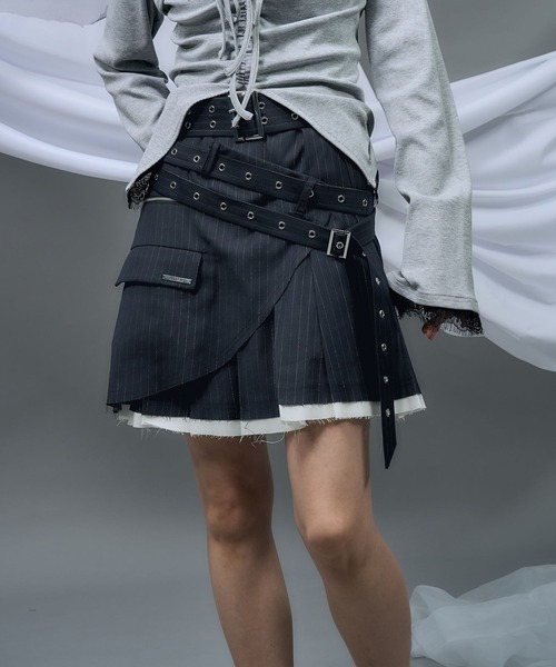 HARE（ハレ）の「【NANA×HARE】カットオフデザインミニスカート（スカート・レディース・ブラック/ネイビー・FREE）」の17枚目の写真