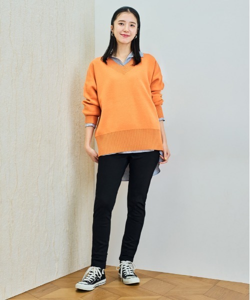 Right-on（ライトオン）の「【HONEYSUCKLE ROSE】nobee スキニーパンツ (美脚見え / ストレッチデニム / ハイウエスト / 大人カジュアル)（その他パンツ・レディース・ブラック・S/M/L/XL/XS）」の7枚目の写真