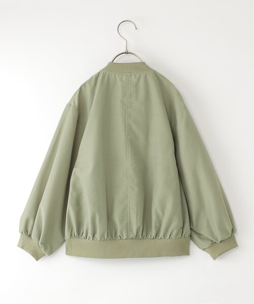 ikka（イッカ）の「【親子コーデ】シアーリブブルゾン（110~160cm）（ブルゾン・キッズ・ライトグリーン/ベージュ・L/M/S/XL/XS）」の11枚目の写真