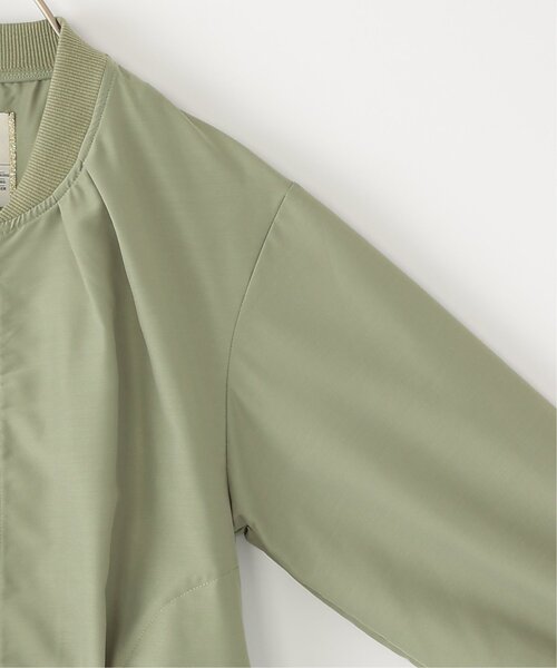 ikka（イッカ）の「【親子コーデ】シアーリブブルゾン（110~160cm）（ブルゾン・キッズ・ライトグリーン/ベージュ・L/M/S/XL/XS）」の13枚目の写真