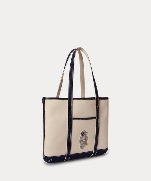 Polo ベア キャンバス スモール ショッパー トート（トートバッグ