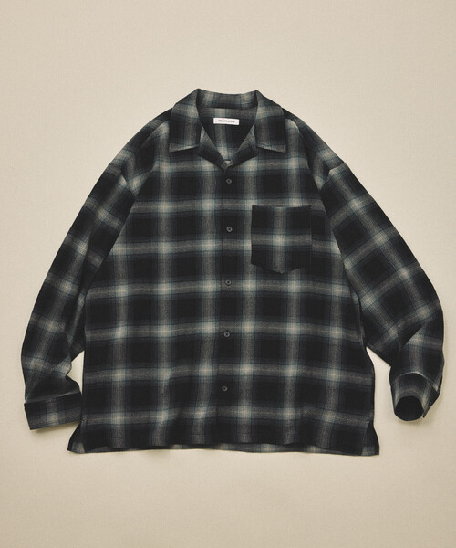 FREAK'S STORE(フリークスストア)の「先染めオンブレチェック シアーシャツ/リラックスフィット(シャツ/ブラウス・メンズ・ブラウン/ブラック/オリーブ・MEDIUM/LARGE)」の5枚目の写真