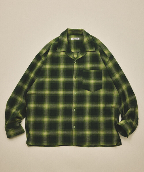 FREAK'S STORE(フリークスストア)の「先染めオンブレチェック シアーシャツ/リラックスフィット(シャツ/ブラウス・メンズ・ブラウン/ブラック/オリーブ・MEDIUM/LARGE)」の15枚目の写真
