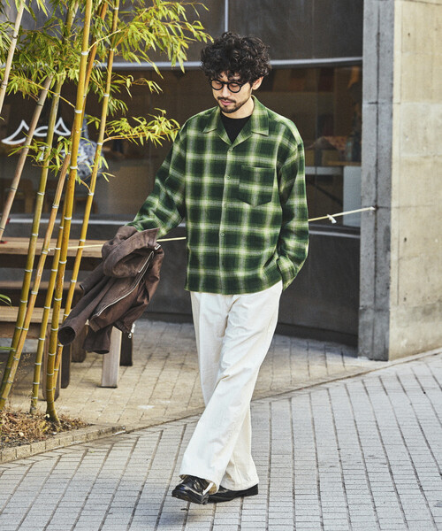FREAK'S STORE(フリークスストア)の「先染めオンブレチェック シアーシャツ/リラックスフィット(シャツ/ブラウス・メンズ・ブラウン/ブラック/オリーブ・MEDIUM/LARGE)」の17枚目の写真