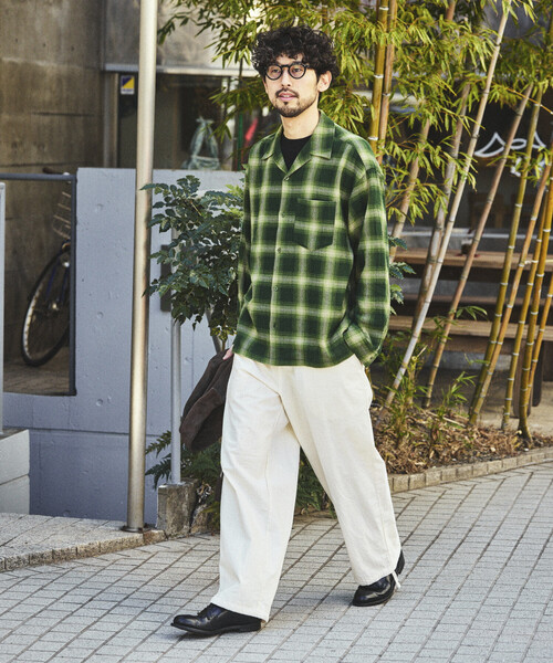 FREAK'S STORE(フリークスストア)の「先染めオンブレチェック シアーシャツ/リラックスフィット(シャツ/ブラウス・メンズ・ブラウン/ブラック/オリーブ・MEDIUM/LARGE)」の19枚目の写真