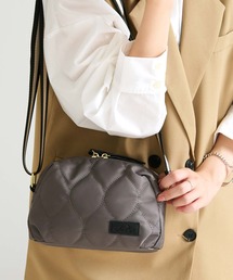 グレー キルティング ショルダーバッグ スタイルオンバッグ｜スタイルオンバッグのショルダーバッグ（グレー