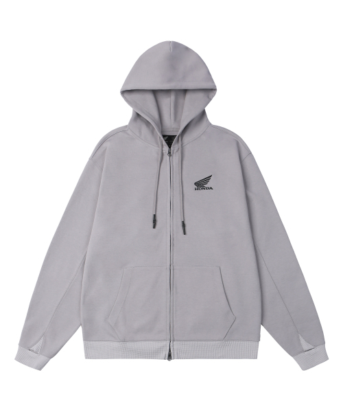 PHYPS MOTORCYCLE(フィップスモーターサイクル)の「H-Tech Grid Mix Hoodie Zip-Up Light Gray(パーカー・レディース・その他・SMALL/MEDIUM/LARGE/X-LARGE)」の2枚目の写真
