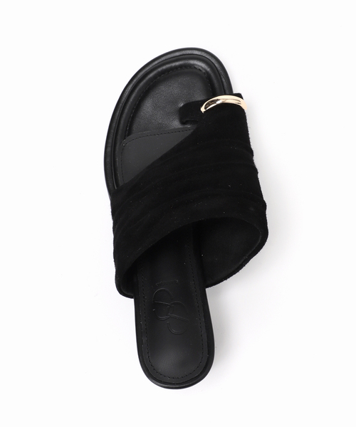 Spick & Span(スピックアンドスパン)の「Spick & Span スエードサンダル(サンダル・レディース・ベージュ系その他/ブラック・38/37/36)」の7枚目の写真