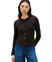 コットンストレッチクルーネックロングスリーブTシャツ