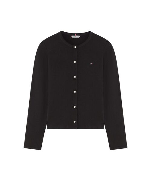 TOMMY HILFIGER（トミーヒルフィガー）の「コットンストレッチクルーネックロングスリーブTシャツ（Tシャツ/カットソー・レディース・ブラック・X-SMALL/MEDIUM/LARGE/SMALL）」の5枚目の写真