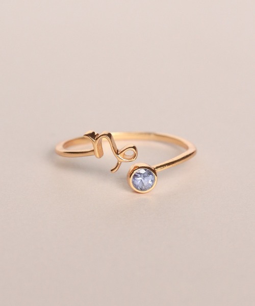 a cote（アコテ）の「silver925 星座モチーフ ハグリング（リング・レディース・バーガンディー/グリーン/ホワイト/レッド/ピンク/パープル/イエロー/ラベンダー/ライトブルー/オリーブ/クリア/ブルー・#9/#11/#13/#15）」の8枚目の写真