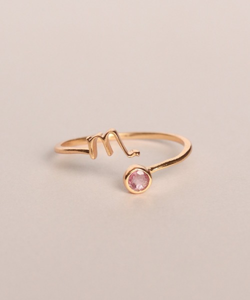 a cote（アコテ）の「silver925 星座モチーフ ハグリング（リング・レディース・バーガンディー/グリーン/ホワイト/レッド/ピンク/パープル/イエロー/ラベンダー/ライトブルー/オリーブ/クリア/ブルー・#9/#11/#13/#15）」の10枚目の写真