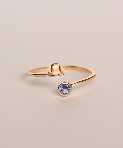 a cote（アコテ）の「silver925 星座モチーフ ハグリング（リング・レディース・バーガンディー/グリーン/ホワイト/レッド/ピンク/パープル/イエロー/ラベンダー/ライトブルー/オリーブ/クリア/ブルー・#9/#11/#13/#15）」の6枚目の写真