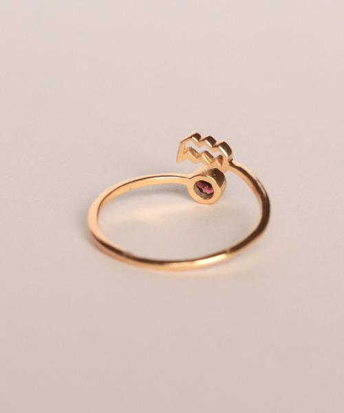 a cote（アコテ）の「silver925 星座モチーフ ハグリング（リング・レディース・バーガンディー/グリーン/ホワイト/レッド/ピンク/パープル/イエロー/ラベンダー/ライトブルー/オリーブ/クリア/ブルー・#9/#11/#13/#15）」の18枚目の写真