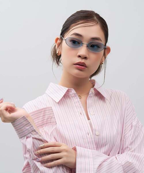 Zoff SUNCUTGlasses/UV100%CUTサングラス SUNCUTGlasses/UV100%CUT オーバル型 サングラスメタルフレーム カラー