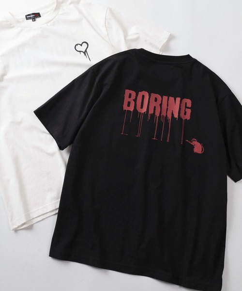 BRANDALISED（ブランダライズド）の「【70】【BRANDALISED/ブランダライズド】バンクシーアートグラフィック バックプリント クルーネックTシャツ/接触冷感/ストレッチ（Tシャツ/カットソー・メンズ・グレー系2/アイボリー系2/ブラック系2/グレー系/アイボリー系/ブラック系1/グレー系1/アイボリー系1/ブラック系・M/L）」の3枚目の写真