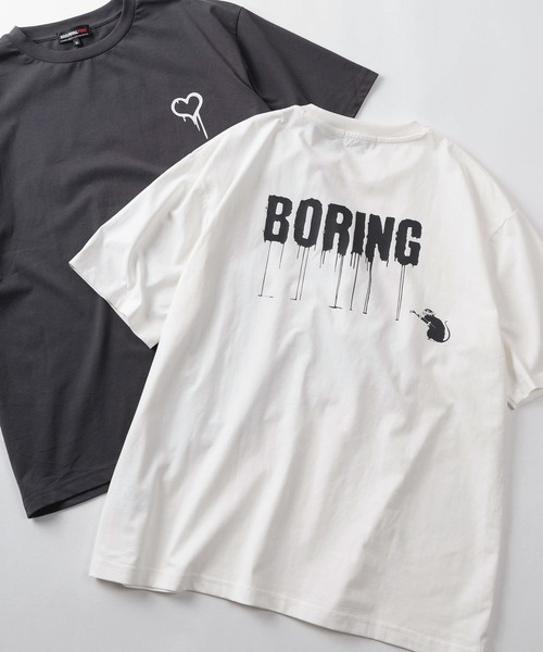 BRANDALISED（ブランダライズド）の「【70】【BRANDALISED/ブランダライズド】バンクシーアートグラフィック バックプリント クルーネックTシャツ/接触冷感/ストレッチ（Tシャツ/カットソー・メンズ・グレー系2/アイボリー系2/ブラック系2/グレー系/アイボリー系/ブラック系1/グレー系1/アイボリー系1/ブラック系・M/L）」の9枚目の写真