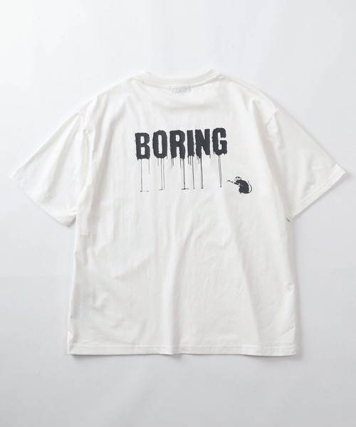 BRANDALISED（ブランダライズド）の「【70】【BRANDALISED/ブランダライズド】バンクシーアートグラフィック バックプリント クルーネックTシャツ/接触冷感/ストレッチ（Tシャツ/カットソー・メンズ・グレー系2/アイボリー系2/ブラック系2/グレー系/アイボリー系/ブラック系1/グレー系1/アイボリー系1/ブラック系・M/L）」の15枚目の写真