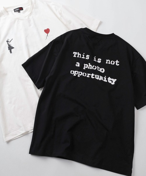 BRANDALISED(ブランダライズド)の「【70】【BRANDALISED/ブランダライズド】バンクシーアートグラフィック バックプリント クルーネックTシャツ/接触冷感/ストレッチ(Tシャツ/カットソー・メンズ・グレー系2/アイボリー系2/ブラック系2/グレー系/アイボリー系/ブラック系1/グレー系1/アイボリー系1/ブラック系・M/L)」の19枚目の写真