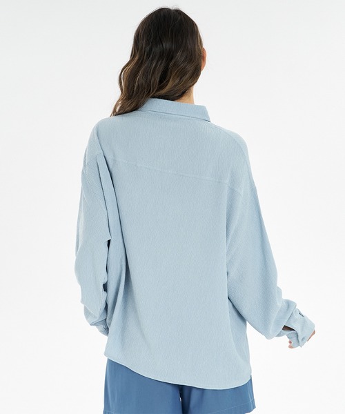 ROXY(ロキシー)の「【ムラサキスポーツ限定】ROXY/ロキシー 長袖 シャツ BEACH ECHOES RLY262622M UT(シャツ/ブラウス・レディース・オフホワイト/インディゴブルー・FREE)」の10枚目の写真
