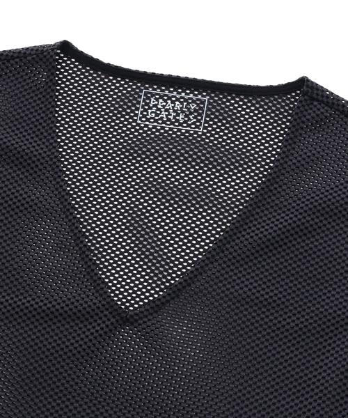 PEARLY GATES(パーリーゲイツ)の「【PG BODY】E/ストレッチメッシュスリーブレスカットソー(ベスト・メンズ・ホワイト/ネイビー・LARGE/MEDIUM/X-LARGE)」の5枚目の写真
