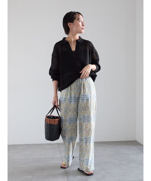 Te chichi（テチチ）の「【LIBERTY FABRICS】イージーパンツ（その他パンツ・レディース・ベージュ/ブルー・F）」の17枚目の写真