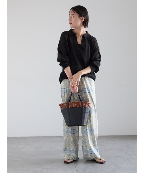 Te chichi（テチチ）の「【LIBERTY FABRICS】イージーパンツ（その他パンツ・レディース・ベージュ/ブルー・F）」の16枚目の写真