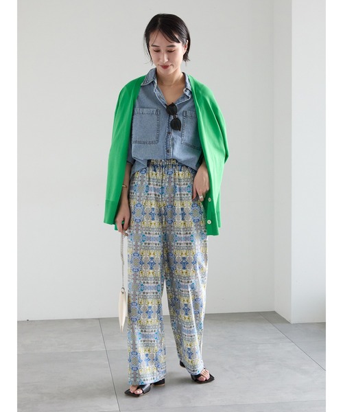 Te chichi（テチチ）の「【LIBERTY FABRICS】イージーパンツ（その他パンツ・レディース・ベージュ/ブルー・F）」の22枚目の写真