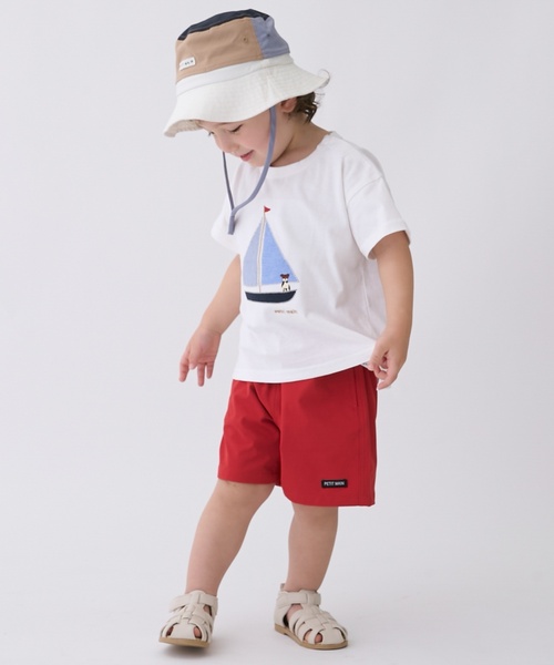 petit main(プティマイン)の「【水陸両用】ハーフパンツ(その他パンツ・キッズ・レッド/カラフル/ライトグリーン/ネイビー/ベージュ/ストライプ/サックスブルー/ブルーグリーン/レモンイエロー/オフホワイト・90cm/110cm/120cm/100cm/80cm/130cm)」の8枚目の写真