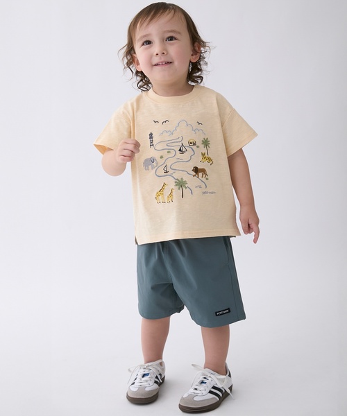 petit main(プティマイン)の「【水陸両用】ハーフパンツ(その他パンツ・キッズ・レッド/カラフル/ライトグリーン/ネイビー/ベージュ/ストライプ/サックスブルー/ブルーグリーン/レモンイエロー/オフホワイト・90cm/110cm/120cm/100cm/80cm/130cm)」の6枚目の写真