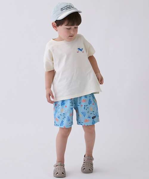 petit main(プティマイン)の「【水陸両用】ハーフパンツ(その他パンツ・キッズ・レッド/カラフル/ライトグリーン/ネイビー/ベージュ/ストライプ/サックスブルー/ブルーグリーン/レモンイエロー/オフホワイト・90cm/110cm/120cm/100cm/80cm/130cm)」の5枚目の写真