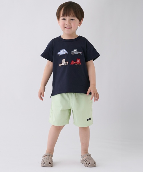 petit main(プティマイン)の「【水陸両用】ハーフパンツ(その他パンツ・キッズ・レッド/カラフル/ライトグリーン/ネイビー/ベージュ/ストライプ/サックスブルー/ブルーグリーン/レモンイエロー/オフホワイト・90cm/110cm/120cm/100cm/80cm/130cm)」の3枚目の写真