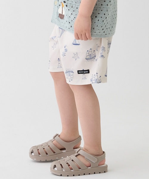 petit main(プティマイン)の「【水陸両用】ハーフパンツ(その他パンツ・キッズ・レッド/カラフル/ライトグリーン/ネイビー/ベージュ/ストライプ/サックスブルー/ブルーグリーン/レモンイエロー/オフホワイト・90cm/110cm/120cm/100cm/80cm/130cm)」の12枚目の写真