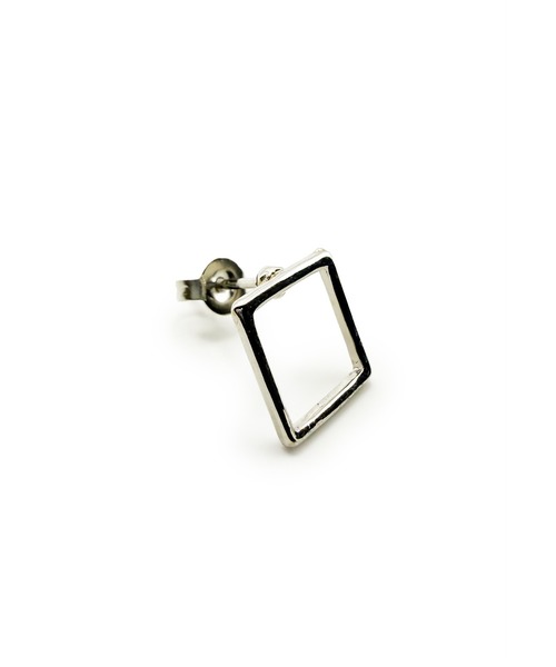 CARROLL(キャロル)の「CARROLL キャロル スクエアシェイプキャッチピアス 10mm(ピアス(両耳用)・レディース・シルバー・FREE)」の1枚目の写真