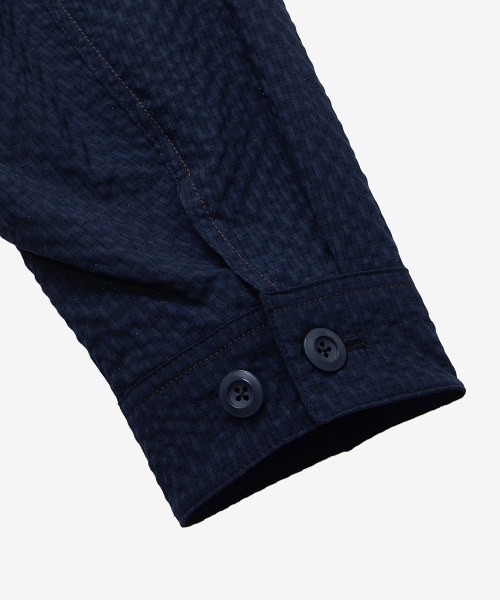 MINDBRIDGE（マインドブリッジ）の「[COUTURE]ネイビー2トーンサーカスオーバーサイズトラッカー（デニムジャケット・メンズ・ネイビー・95/100/105/110）」の10枚目の写真
