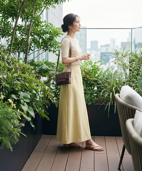 STYLE DELI（スタイルデリ）の「【DELI by】スプリットレザー ミニフラップ クロスボディショルダーバッグ（ショルダーバッグ・レディース・ブラック/ブラウン・FREE）」の5枚目の写真