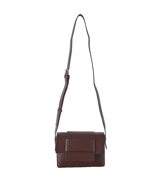 STYLE DELI（スタイルデリ）の「【DELI by】スプリットレザー ミニフラップ クロスボディショルダーバッグ（ショルダーバッグ・レディース・ブラック/ブラウン・FREE）」の8枚目の写真