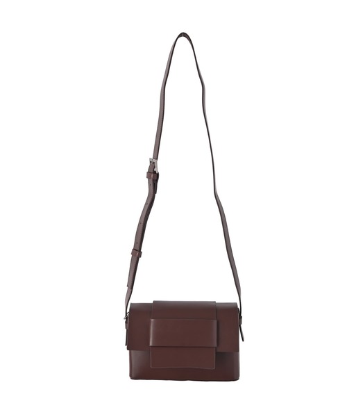 STYLE DELI（スタイルデリ）の「【DELI by】スプリットレザー ミニフラップ クロスボディショルダーバッグ（ショルダーバッグ・レディース・ブラック/ブラウン・FREE）」の9枚目の写真