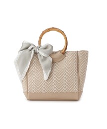 YOUNG & OLSEN/ヤングアンドオルセン EMBOSSED LEATHER D TOTE XS