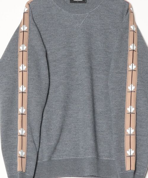 DSQUARED2(ディースクエアード)の「Knit SweaterVirgin Wool Felted Jersey Stitch/0252(ニット/セーター・メンズ・グレー・L/XL)」の3枚目の写真