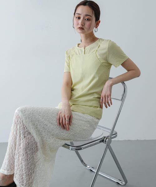 SENSE OF PLACE by URBAN RESEARCH(センスオブプレイスバイアーバンリサーチ)の「『別注』Healthknit×SENSE OF PLACE セットカーディガン(カーディガン/ボレロ・レディース・イエロー/ブラック/グレー・ONE)」の4枚目の写真