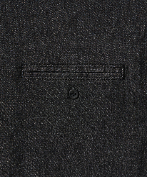 EXCONTAINER(エックスコンテナ)の「ローフェイドハーフデニムシャツ (WASHED BLACK)(シャツ/ブラウス・メンズ・その他・MEDIUM/LARGE/X-LARGE)」の4枚目の写真