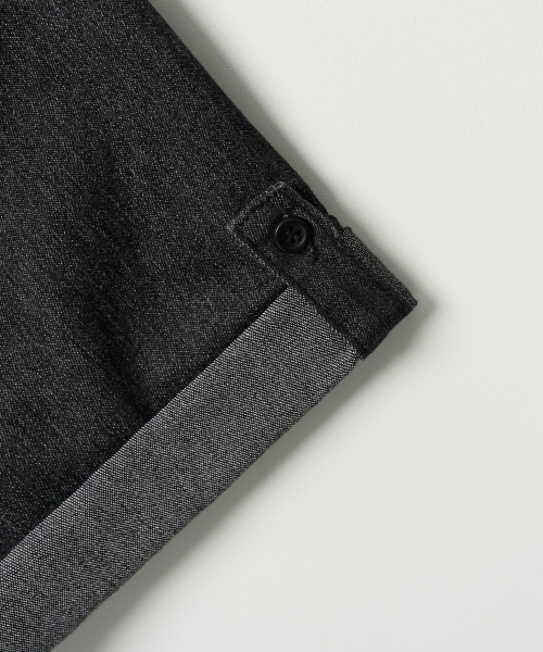 EXCONTAINER(エックスコンテナ)の「ローフェイドハーフデニムシャツ (WASHED BLACK)(シャツ/ブラウス・メンズ・その他・MEDIUM/LARGE/X-LARGE)」の5枚目の写真