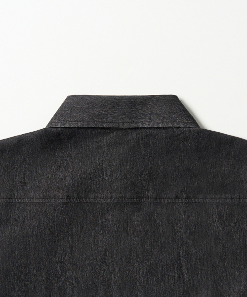 EXCONTAINER(エックスコンテナ)の「ローフェイドハーフデニムシャツ (WASHED BLACK)(シャツ/ブラウス・メンズ・その他・MEDIUM/LARGE/X-LARGE)」の6枚目の写真