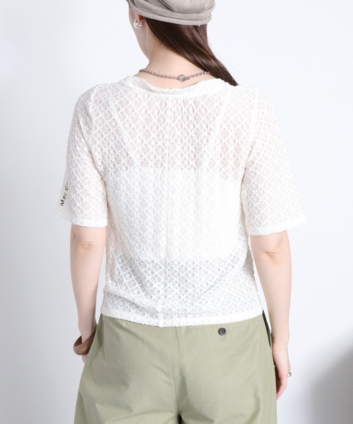 cepo（セポ）の「ロゴレース半袖Tee（Tシャツ/カットソー・レディース・ブラック系/ホワイト系・M）」の8枚目の写真
