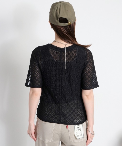 cepo（セポ）の「ロゴレース半袖Tee（Tシャツ/カットソー・レディース・ブラック系/ホワイト系・M）」の20枚目の写真
