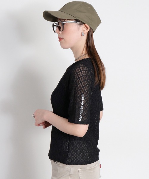 cepo（セポ）の「ロゴレース半袖Tee（Tシャツ/カットソー・レディース・ブラック系/ホワイト系・M）」の21枚目の写真