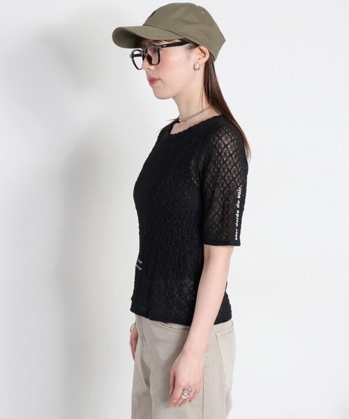 cepo（セポ）の「ロゴレース半袖Tee（Tシャツ/カットソー・レディース・ブラック系/ホワイト系・M）」の22枚目の写真
