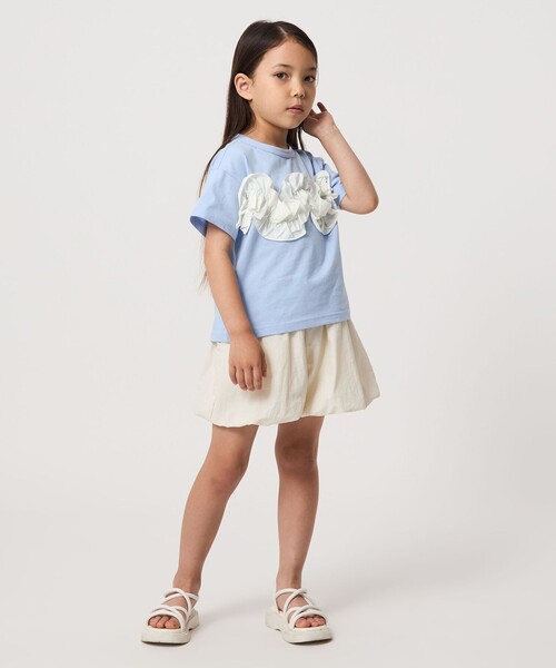 green label relaxing(グリーンレーベルリラクシング)の「【スタメンシリーズ】フリル Tシャツ / キッズ 100cm-160cm(Tシャツ/カットソー・キッズ・ライラック/ライトブルー/オフホワイト/その他1/ライム/ダークグレー・130cm/150cm/160cm/110cm/120cm/100cm/140cm)」の8枚目の写真